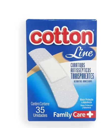 Curativo Cotton Line Transp 1x35und*