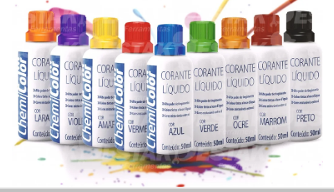 Corante Chemi Color Liq-50ml Preto-1und