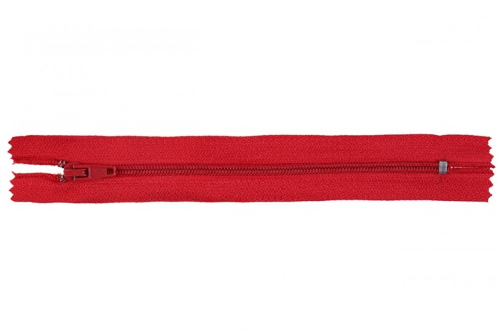 Ziper Nylon Fino Vermelho 15cm-1und