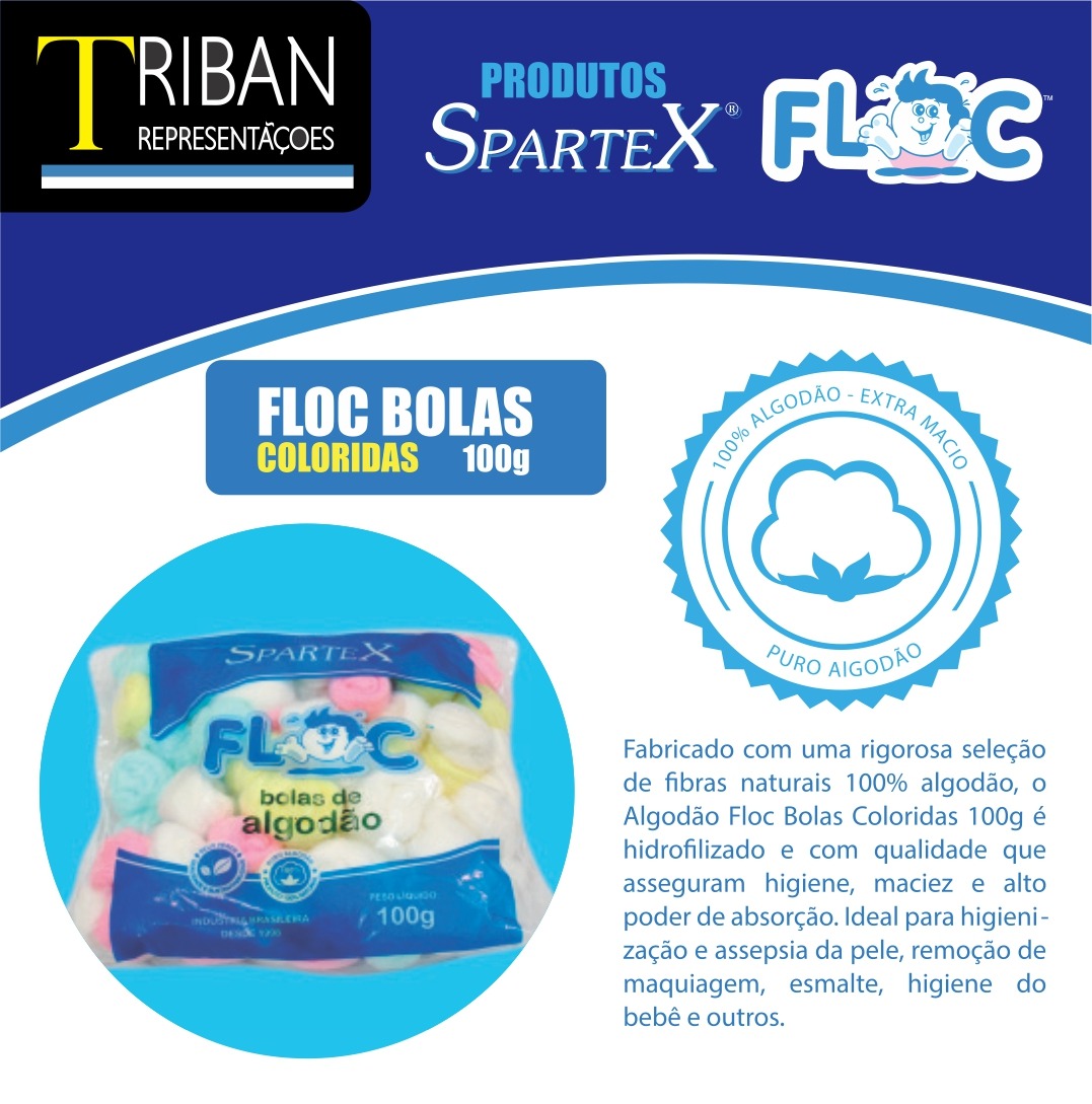 Floc Algodao Bola Color-varejo-100grs