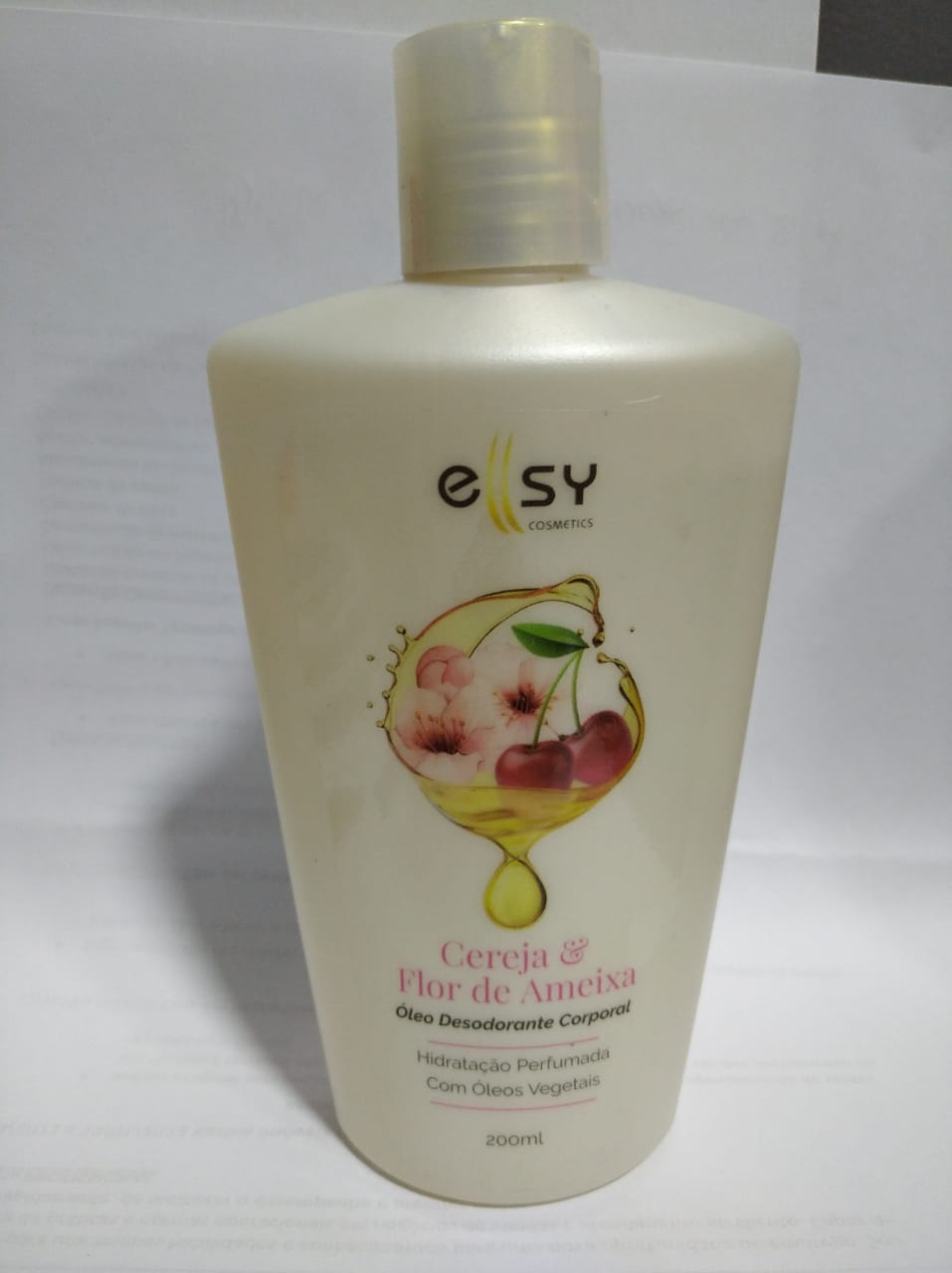 Ellsy Oleo Banho Cereja/flor Ameixa 200ml