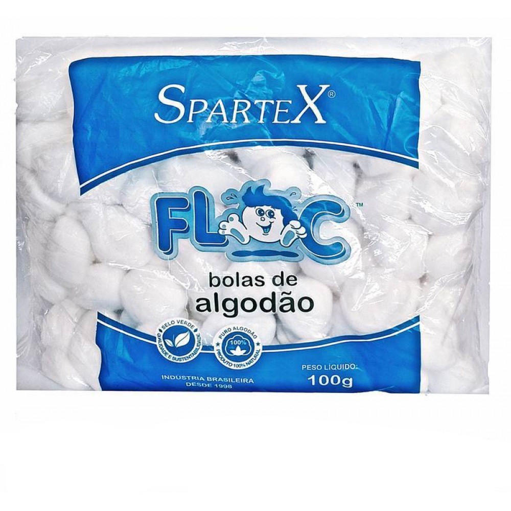 Floc Algodao Bola Bco-atacado 20x50grs