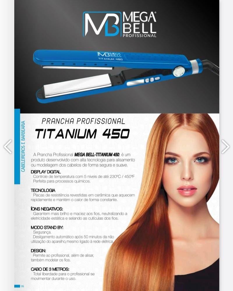 Chapinha Mega Bell Prof Titanium 450 1un