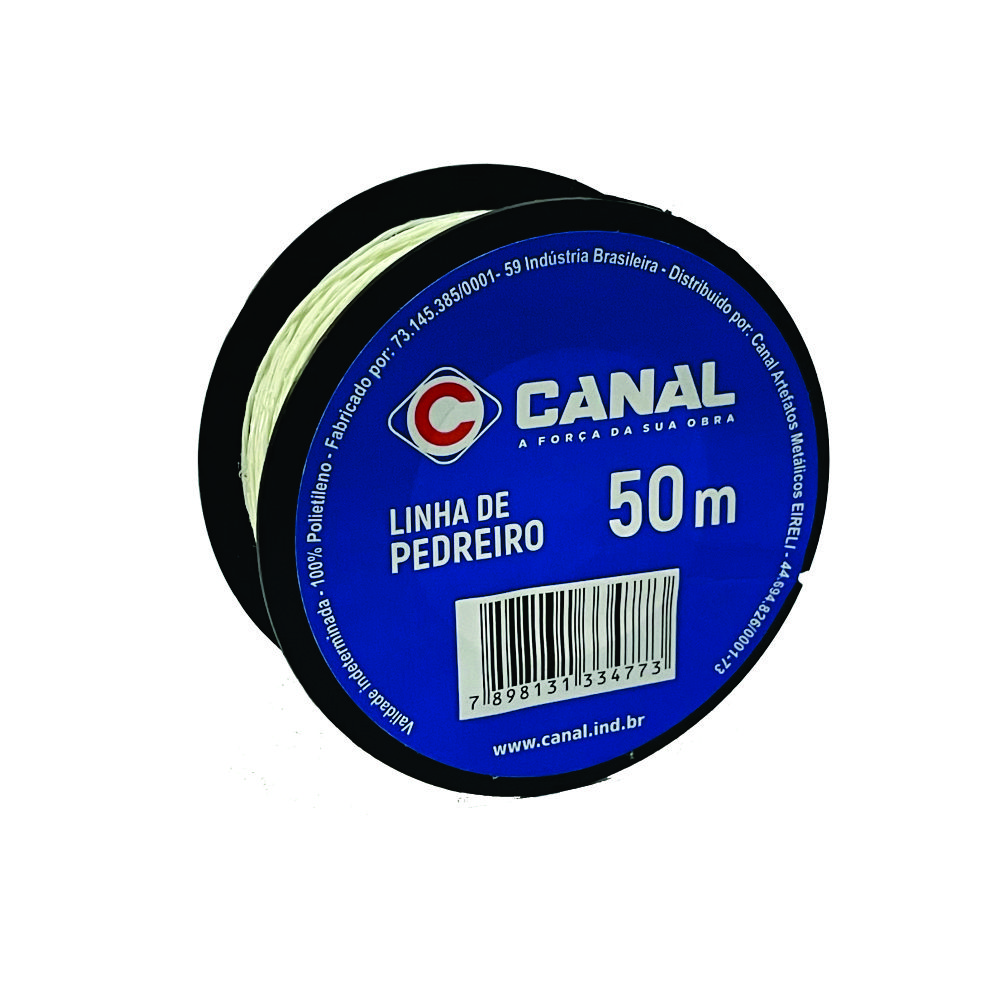 Linha Pedreiro Canal Lisa-50mts