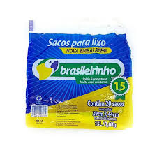 Saco Lixo Brasileirinho 15lt-20und