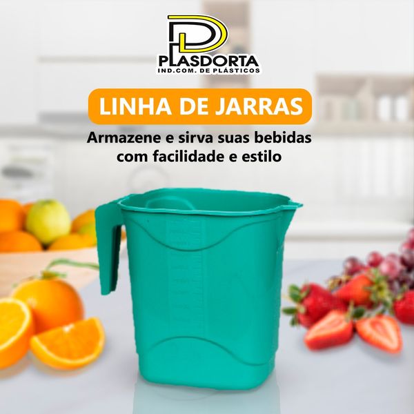 Plast Jarra Dorta 1,3lt Color S/tp-17-und